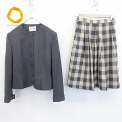 ミスアシダ missashida セットアップ スカートスーツ ジャケット スカート チェック フレア  w855965i