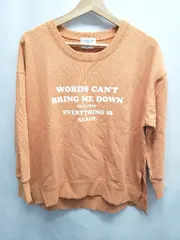 ◇ Θ CIAOPANIC TYPY プリントデザイン 長袖 トレーナー スウェット サイズＯＮＥ オレンジ系 レディース E  【1508060000040】