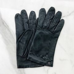 K*u様 【希少！】HELMUT LANG ブラックレザー手袋 レディース 黒