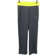 PUMA プーマ トレーニング パンツ S チャコールグレー レギュラーフィット レディース 古着