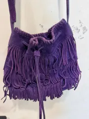 POLO RALPH LAUREN(ポロラルフローレン) スエード フリンジ ショルダー クロスバッグ