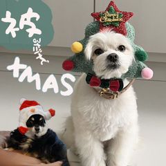 M ページ【すぐ届く】 犬 帽子 サンタ かわいい ツリー プレゼント ワンコ ニット帽子 サンタクロース サンタ 猫 サンタ帽 かわいい 防寒