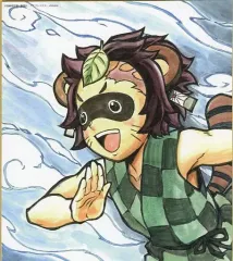 【中古】紙製品 竈門炭治郎(作・高橋聰) 「WEBくじ 鬼滅の刃 無限列車編コラボレーションDINING 複製ミニ色紙」