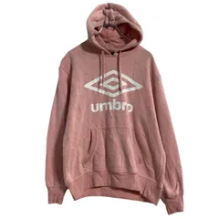 UMBRO プリントスウェット パーカー レディース S ピンク アンブロ スポーツ ロゴ プルオーバー 裏起毛 古着卸 アメリカ仕入 a701-6911