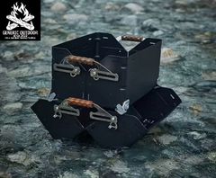 GENERIC OUTDOOR マットブラック シェルフコンテナ 25 スタッキングコンテナ シェルコン アウトドアコンテナ キャンプコンテナ 収納箱 キャンピングコンテナ フィールドギア収納ボックス アウトドア収納ケース 送料無料