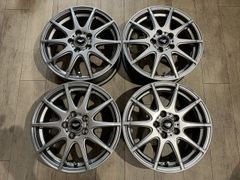 【2506002】Weds VEILER 15インチ 6J +43 PCD100 5H プリウス ウィッシュ 86 BRZ カローラ アリオン インプレッサ シエンタ 等