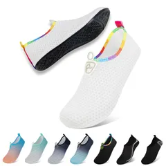 在庫処分　軽量 ビーチシューズ シュノーケリング 通気 アクアシューズ 水陸両用 ヨガ ウォーターシューズ レディース サーフィン メンズ マリンシューズ 男女兼用 [Aislinn]