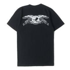 Supreme シュプリーム Tシャツ サイズ:S / ANTIHERO イーグルロゴ ポケット クルーネック Tシャツ (Pocket Tee) / ブラック 黒 / トップス カットソー 半袖 / コラボ 【メンズ】【中古】