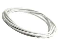 レザーコード 1.5mm 本革 革紐 ハンドメイド パーツ 1メートル (ホワイト)