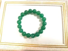 〇5月誕生石☆癒し、休息の天然石　グリーンアベンチュリン10mmブレスレット