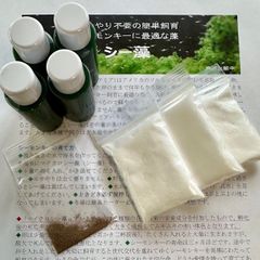 エサやり不要／楽々シーモンキー飼育【マイクロシー藻／３リットルケース用飼育セット】