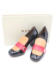 MARNI マルニ 16AW マルチカラーパテントヒールパンプス ブラック 36のサムネイル