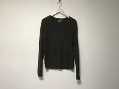 本物アルマーニエクスチェンジARMANI AXコットンナイロンヘンリーネックニット長袖セーターメンズサーフミリタリーアメカジビジネススーツドレスストリートスケーターゴルフカーキXSマカオ製