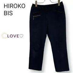 【新品】HIROKO BISアイボリー カジュアルパンツ ウエストゴム13AB号 新品 HIROKO BISアイボリー カジュアルパンツ ゴムウエスト13AB