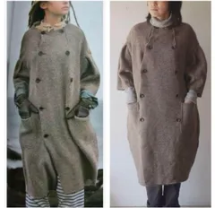 最終値下　KAPITALキャピタル TRI-Pコート メルトン サイズ2 Jackal 140sソフトメルトン Pコート （ピーコート）｜L size