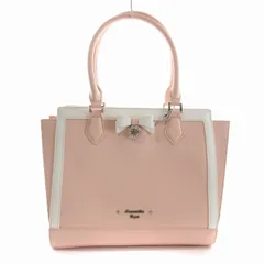 サマンサベガ Samantha Vega リボンパスケース付 トートバッグ ロゴ ピンク 白 ホワイト