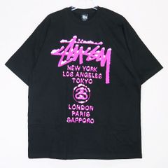 STUSSY ステューシー SAPPORO LTD TEE 札幌チャプト リミテッド エディション Tシャツ ブラック ショートスリーブ 半袖 カットソー