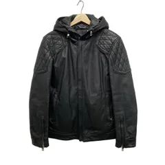DIESEL BLACKGOLD レザージャケット 黒 シングルライダース 38 DIESEL BLACK GOLD ディーゼルブラックゴールド レザー