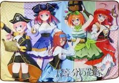 【中古】ブランケット 集合(A柄/背景水玉) BIGひざかけ オリジナルパイレーツデザイン 「五等分の花嫁」