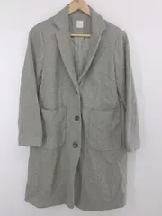 ◇ bulle de savon ビュル デ サボン バックスリット シンプル 長袖 チェスターコート サイズF グレー レディース P  【1308040008079】のサムネイル