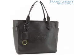 【美品】ロエベ　LOEWE　ヘリテージ　スモール トートバッグ　ハンドバッグ　ダークブラウン　カーフレザー　377 79 751のサムネイル