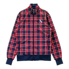 サイズ：M FILA GOLF フィラゴルフ  裏フリース 長袖ジャケット チェック柄 ネイビー系 [240101499470] ゴルフウェア メンズ ストスト
