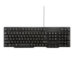 [Limited Quantity] Black Membrane SKB-L1UBK Standard Japanese Layout Wired USB Keyboard, Sanwa Supply