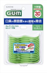 【お徳用 6 セット】 GUM(ガム) デンタルフロス&ピック Y字型 30本入×6セット まとめ買い