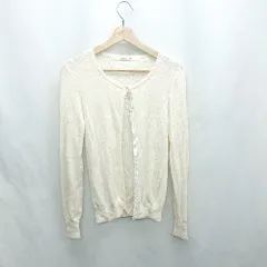 ◇ ⊇ BLACK BY MOUSSY ブラックバイマウジー 長袖 ニット カーディガン サイズF アイボリー レディース E  【1501230009126】のサムネイル