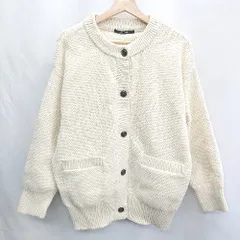 ◇ ⊇ Lugnoncure ルノンキュール 長袖 カーディガン サイズF アイボリー レディース E  【1502060014465】