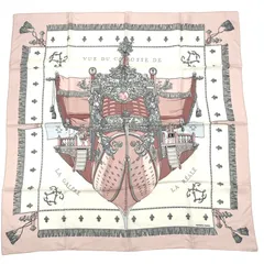 エルメス カレ90 VUE DU CARROSSE DE LAクイーンの戴冠式 エルメス HERMES カレ90 VUE DU CARROSSE DE LA GALERE LA REALE