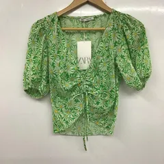 ZARA ザラ カットソー 半袖 半袖カットソー プリントシャツ Vネックカットソーのサムネイル