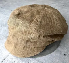 新品 定価7590円 ITALY製 ベネリ リネン キャスケット キャップ 帽子　　Benelli MADE IN ITALY イタリア製 未使用品 レディース 玉7551