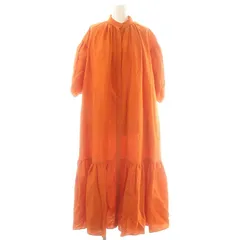 MYLAN マイラン Box Pleated Dress ワンピース リネン MYLAN / マイラン | キーネック レース切替 リネン ワンピース