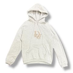 国内正規 Dior × ERL 23SS 刺繍ロゴパーカー プルオーバー スウェットフーディー ディオール イーアールエル コラボ 313J639A0815 グレー XL 94418A8