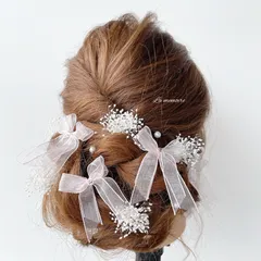 - Organdy Wリボン -  * p i n k *