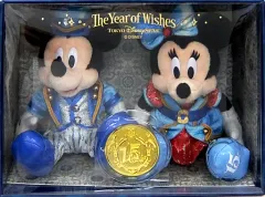【中古】ぬいぐるみ ミッキーマウス＆ミニーマウス(クリスタル・ウィッシュ・ジャーニー) コレクションドールセット 「東京ディズニーシー 15周年 ザ・イヤー・オブ・ウィッシュ」 東京ディズニーシー限定