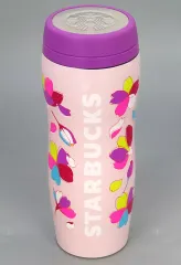 【中古】マグカップ･湯のみ SAKURA2024カーヴドステンレスボトル カラフルペタル355ml 「スターバックスコーヒー」