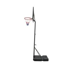 バスケットゴール 高さ無段階調節 250-305cm 移動可 工具付き ゴールネット バックボード リング ミニバス 一般用 屋外用