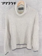 ◇ nano universe ナノユニバース ウール 長袖 タートルネック セーター Fサイズ ライトグレー レディース 【中古】 【1002798903951】