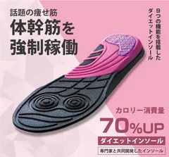【平日13時までに決済完了で当日出荷】A 痩せる筋肉専門家 春日井先生が考えた カロリー消費量70%UP ダイエットインソール いつもの靴が ダイエットシューズに! 体幹筋エクササイズ ツインボール レディース 効果 痩せる【PD】のサムネイル
