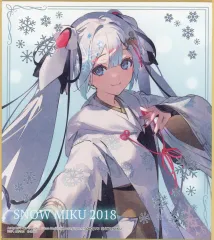 【中古】紙製品 雪ミク 2018 雪ミクオールスターズ ミニ色紙 色コレ 「一番くじ 雪ミク ～SNOW MIKU～ Third Season」 L賞
