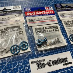 ミニ四駆 加工ローラー(ブルーアルマイト)