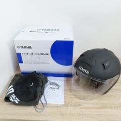 美品 YAMAHA ZENITH ヘルメット YJ-14 サンバイザーモデル マットブラック Lサイズ