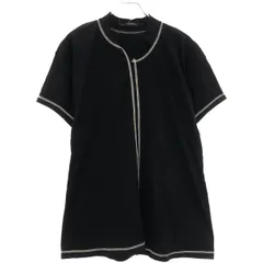 LIMI feu リミフゥ 20SS ステッチデザインコットンオーバーサイズTシャツ LN-T12-033 ブラック Sのサムネイル