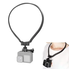 GoPro用アクセサリー ネックレス式マウント ロック式 アクションカメラ用首掛け 多角度調整可能 落下防止 DFsucces 第一人称撮影 互換のhero10 9 その他アクションカメラ対応