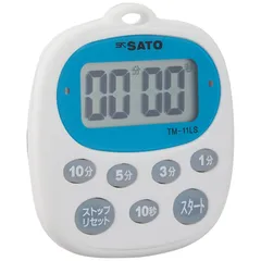 佐藤計量器製作所(Sato Keiryoki Seisakujo) 佐藤計量器(SATO) タイマー マグネット付 繰り返し機能 音・光でお知らせ