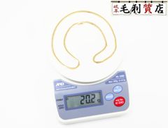 K18 キヘイ 喜平 ネックレス 6面ダブル 20.2ｇ 6メンダブル 18金 イエローゴールド 750 YG 【中古】 ジュエリー
