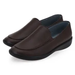 【22.5～24.5】パンジー 2324 ブラウン pansy レディースシューズ スリッポン ローファー 生活防水 合成皮革 抗菌加工 滑り止め素材 防臭加工