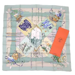 極美品　エルメス　カレ90 ベニスのカーニバル　スカーフ　シルク エルメス カレ90 スカーフ LE CARNAVAL DE VENISE（ベニスの